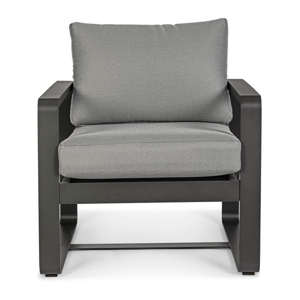 Fotoliu de grădină gri din metal Merrigan   – Bizzotto-image-2