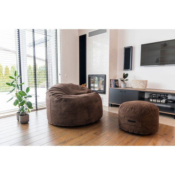 Taburet verde mentă cu tapițerie din catifea reiată Om 60 – SLOWDOWN-image-1