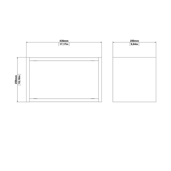 Raft în culoare naturală etajat cu aspect de lemn de stejar 44 cm Roomers – Tvilum-image-2