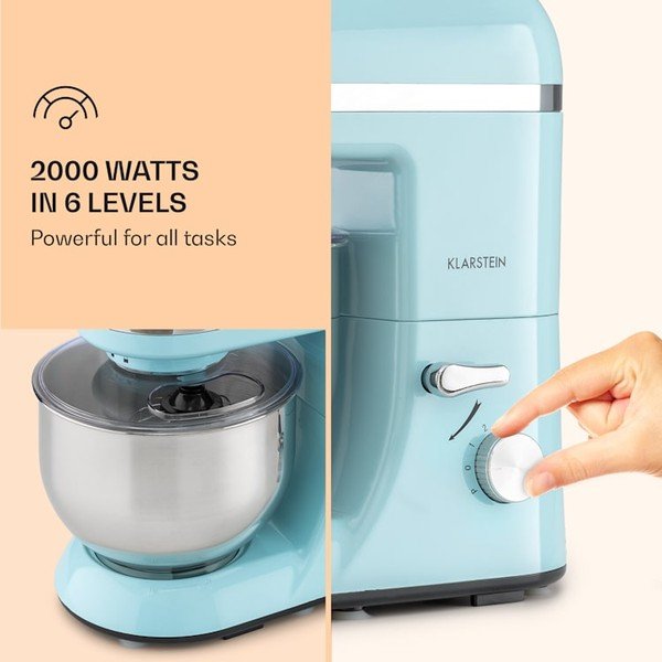 Robot de bucătărie Klarstein Bella Elegance, albastru pastel-image-4