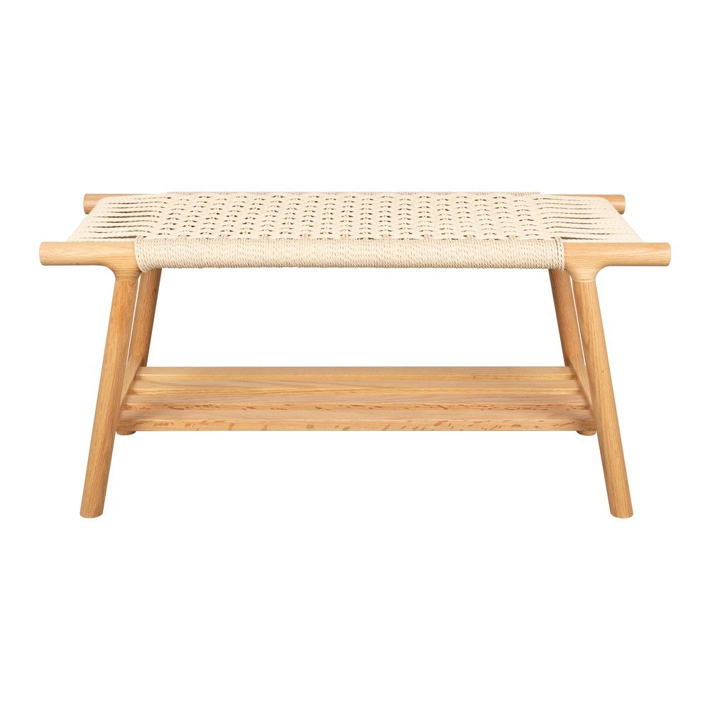 Bancă în culoare naturală deschisă din lemn masiv Kintaro – Dutchbone