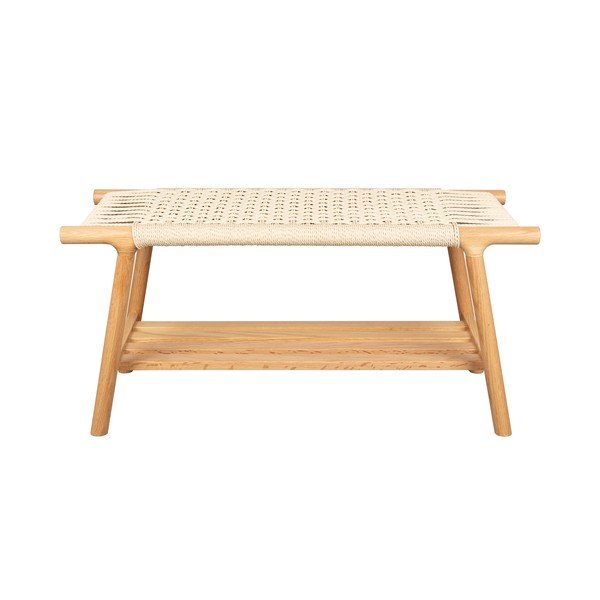 Bancă în culoare naturală deschisă din lemn masiv Kintaro – Dutchbone