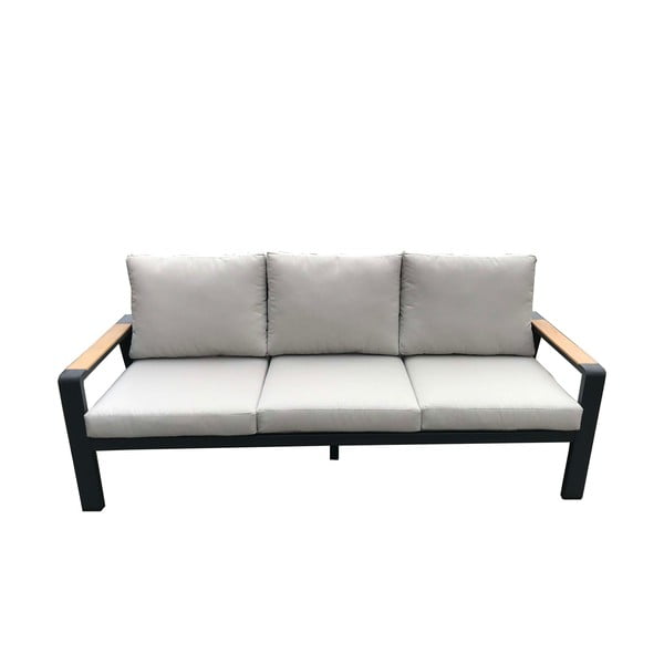 Set mobilier de grădină gri din aluminiu pentru 5 persoane Rotterdam – Rojaplast-image-2