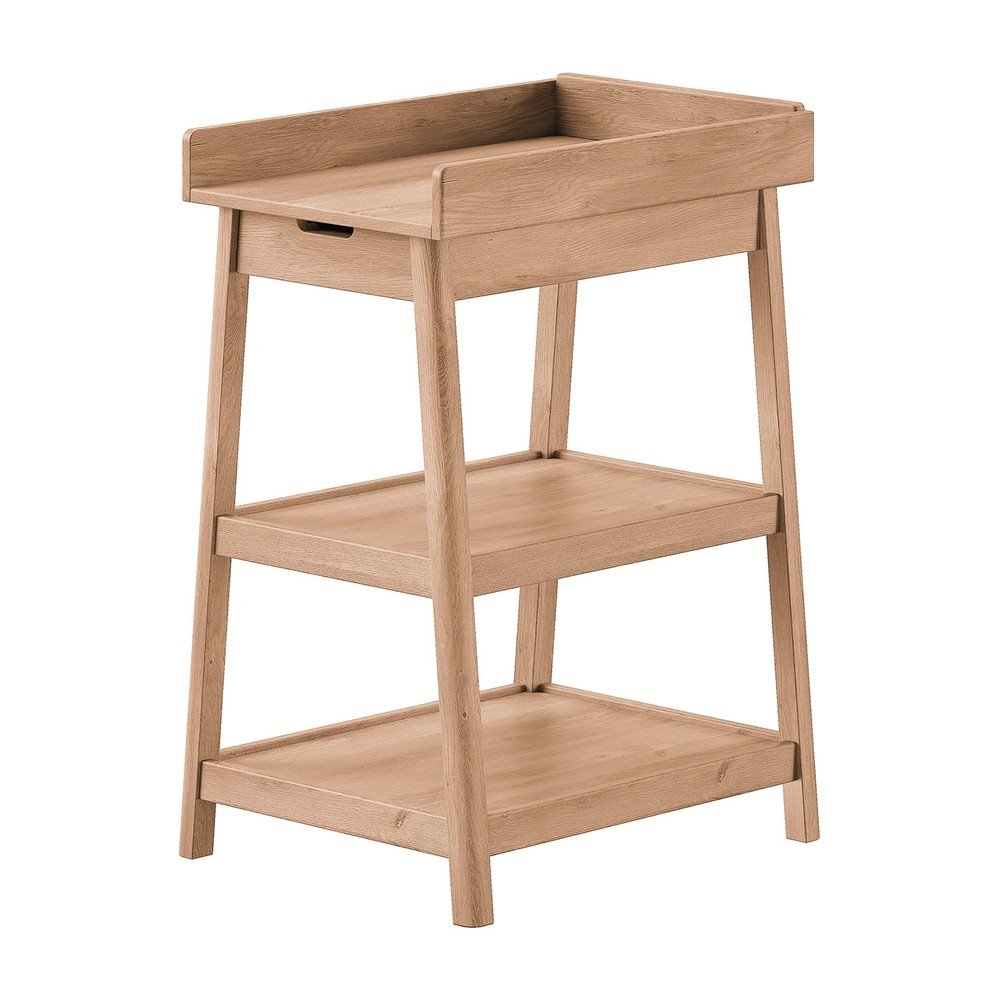 Masă de înfășat în culoare naturală din lemn de stejar Woods – Vipack