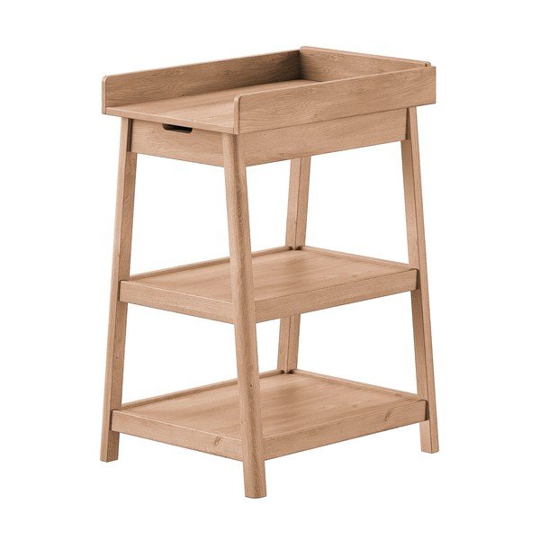 Masă de înfășat în culoare naturală din lemn de stejar Woods – Vipack