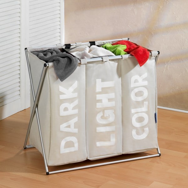 Coş de rufe Wenko Trio, 130 l, bej-image-1