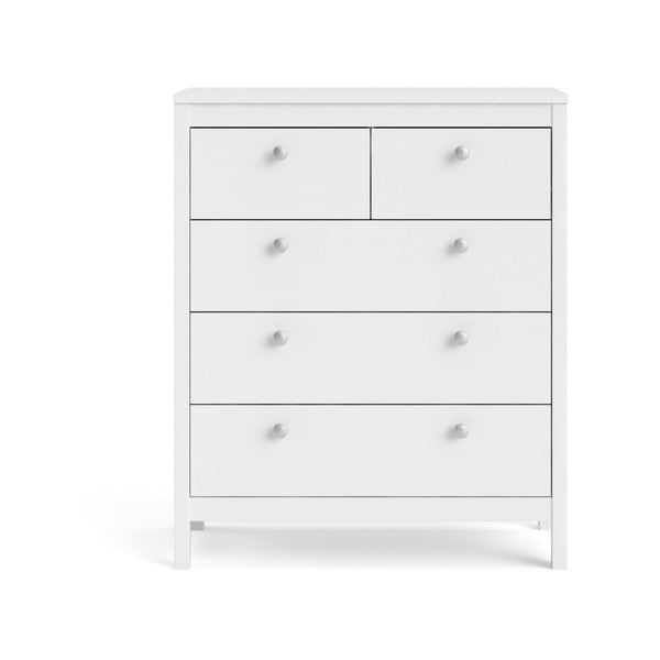 Comodă albă înaltă 82x99 cm Madrid – Tvilum-image-2