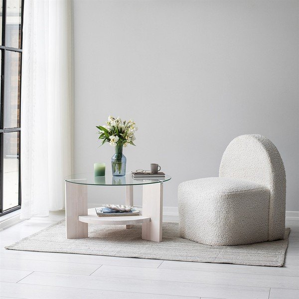 Măsuță de cafea albă rotundă ø 75 cm Mondo – Neostill-image-4