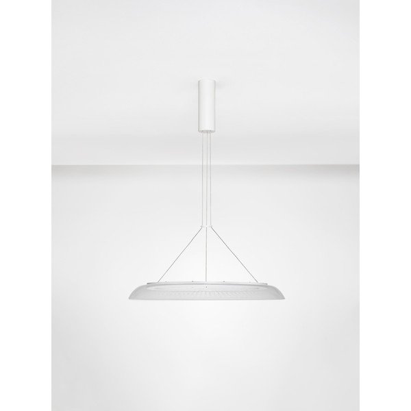 Lustră alb mat LED din aluminiu cu abajur din sticlă acrilică ø 60 cm Mantle – Nova Luce-image-3
