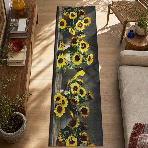 Covor Universal Ricci Sunflowers, 52 x 200 cm-image-3
