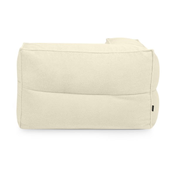 Fotoliu bean bag crem cu tapițerie din țesătură bouclé Mass Corner 125 Right – SLOWDOWN-image-2