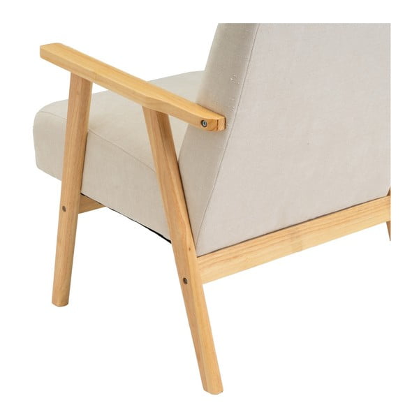 Fotoliu alb cu tapițerie din chenille Vintage – Casa Selección-image-4