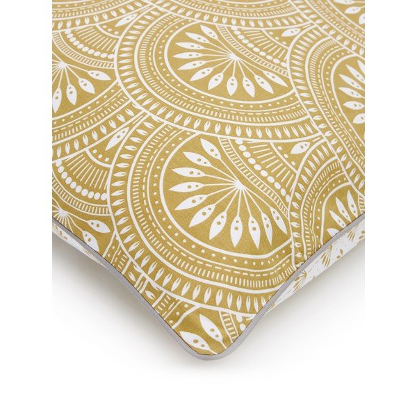 Lenjerie de pat alb-galben din bumbac organic 200x135 cm Tiara - Westwing Collection-image-1