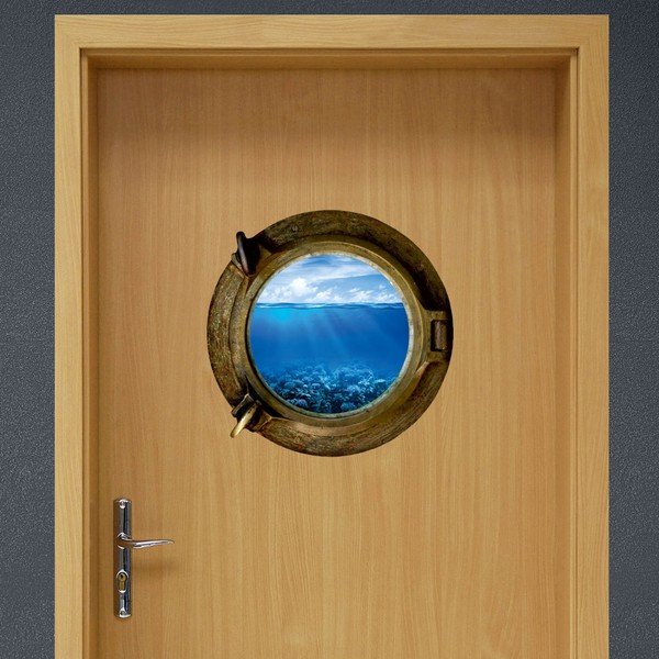 Autocolant de perete Ocean Light, 33 x 33 cm-image-1
