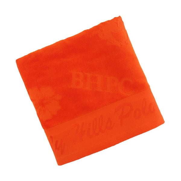 Prosop portocaliu, din bumbac BHPC Velvet, 50x100 cm