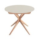 Masă de dining rotundă extensibilă cu blat suplimentar ø 90 cm Jubi – Ragaba