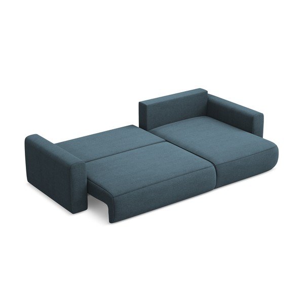 Colțar albastru extensibil/cu spațiu de depozitare (cu colț pe partea dreaptă/cu șezlong) Kapua – Makamii-image-4