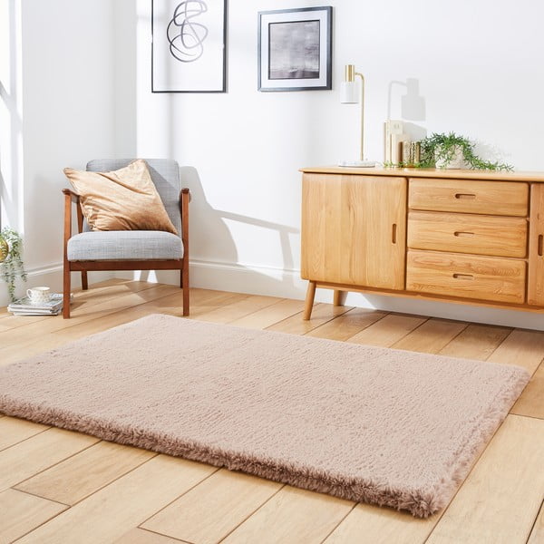Covor Think Rugs Super Teddy, 80 x 150 cm, maro deschis-image-2