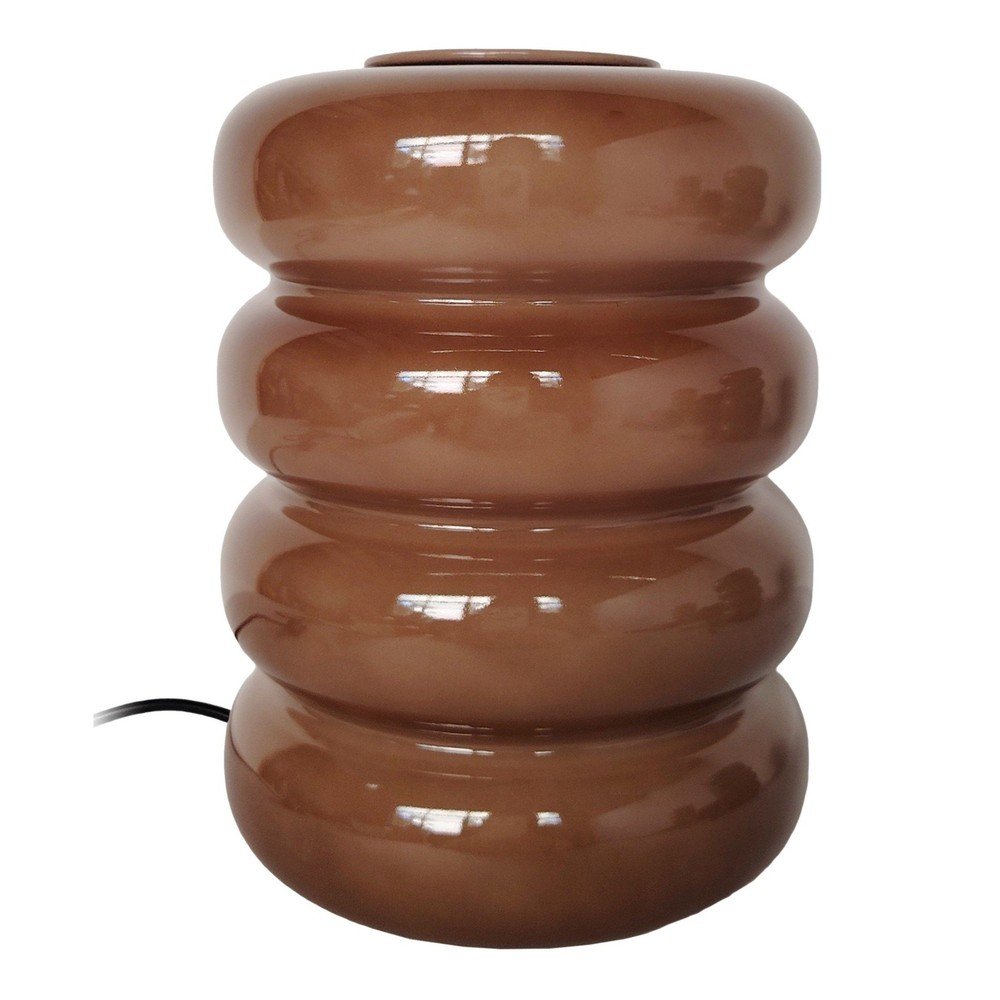 Veioză maro LED din sticlă (înălțime 16,5 cm) Aro – Leitmotiv