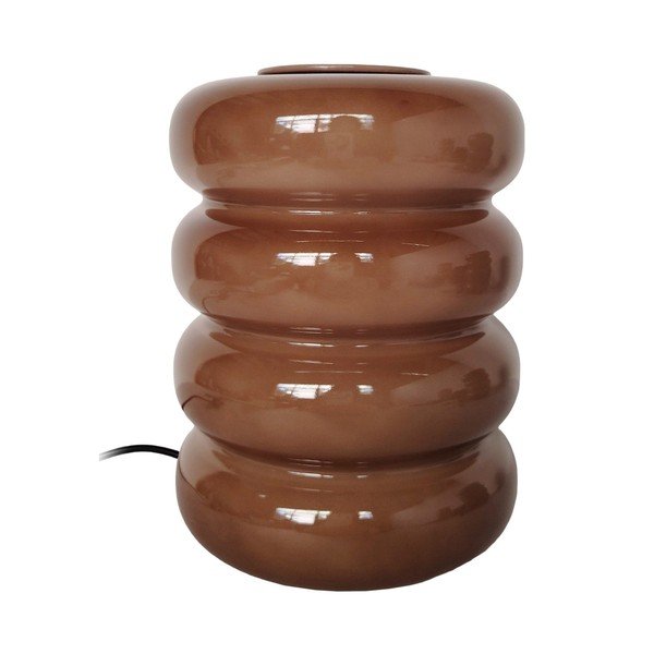 Veioză maro LED din sticlă (înălțime 16,5 cm) Aro – Leitmotiv