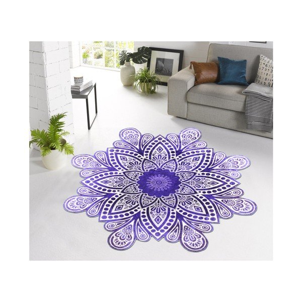 Covor Vitaus Lassica Azul, ⌀ 80 cm
