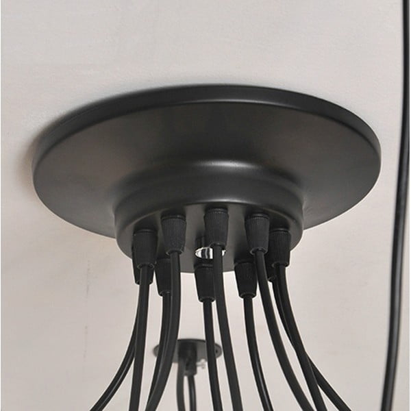 Lustră Deveron, 8 becuri, negru-image-4