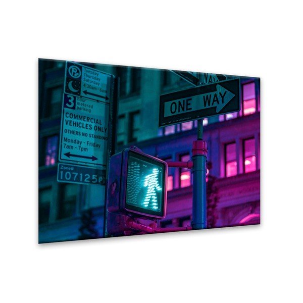 Tablou Styler Glasspik Neon Green Light, 70 x 100 cm-image-2