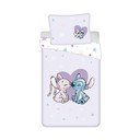 Lenjerie de pat pentru copii din bumbac pentru pat de o persoană 140x200 cm  Lilo and Stitch "Heart" – Jerry Fabrics