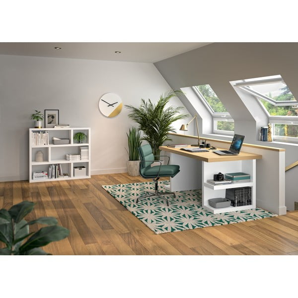 Bibliotecă albă 120x105 cm Dublin – TemaHome-image-1