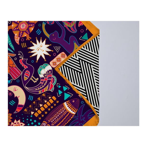 Eșarfă damă Madre Selva Electric Animals, 70 x 50 cm-image-2