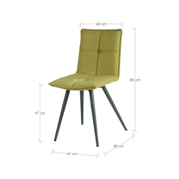 Set 4 scaune sømcasa Zoe, verde-image-2