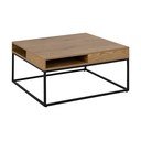 Măsuță de cafea în culoare naturală închisă cu blat cu aspect de lemn de stejar 80x80 cm Willford – Actona