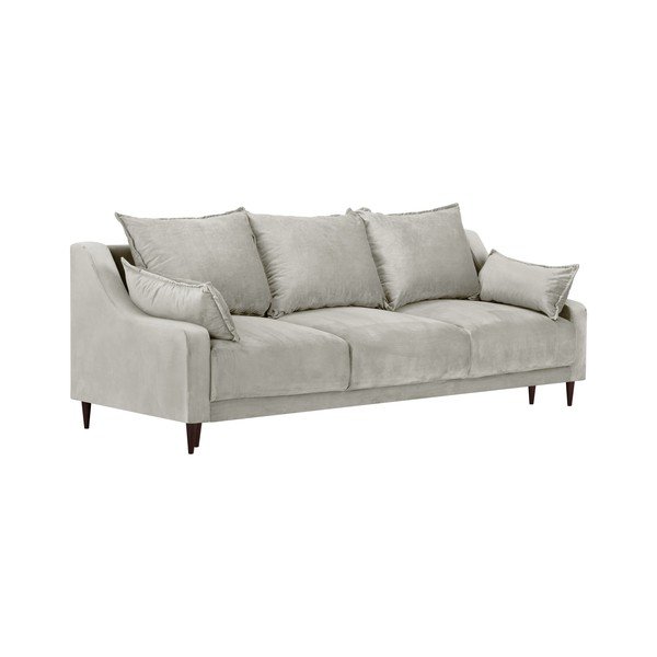 Canapea extensibilă cu 3 locuri și spațiu de depozitare Mazzini Sofas Freesia, bej-image-2