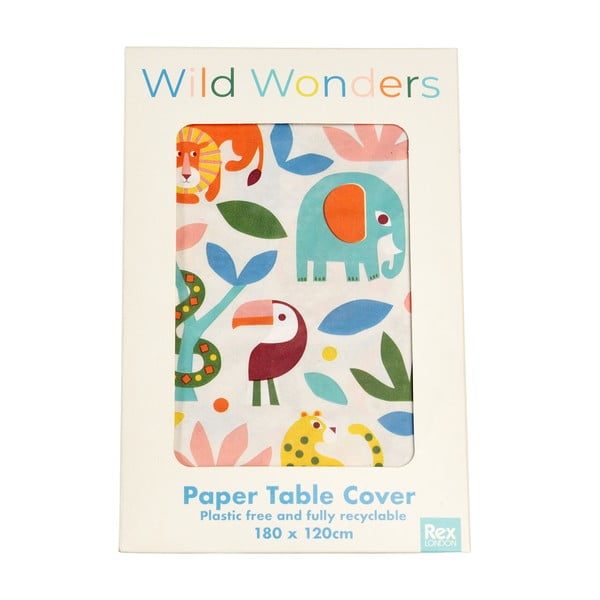 Față de masă din hârtie 120x180 cm Wild Wonders – Rex London-image-3