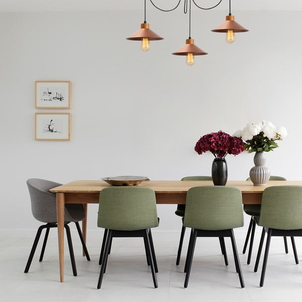 Lustră arămie cu abajur din metal ø 114 cm Manavgat – Opviq lights-image-1