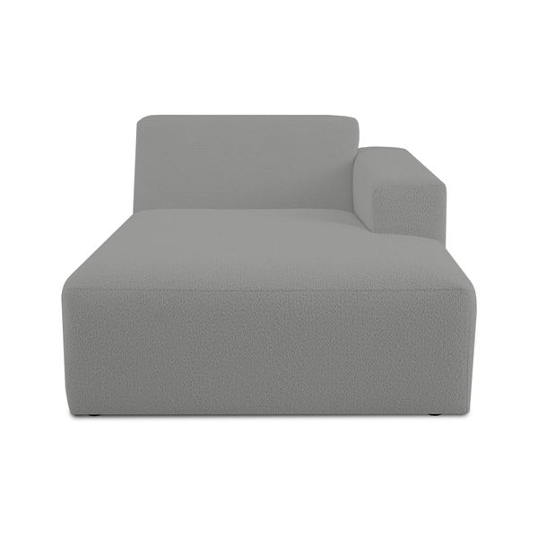 Modul pentru canapea gri cu tapițerie din stofă bouclé (cu colț pe partea dreaptă) Roxy – Scandic
