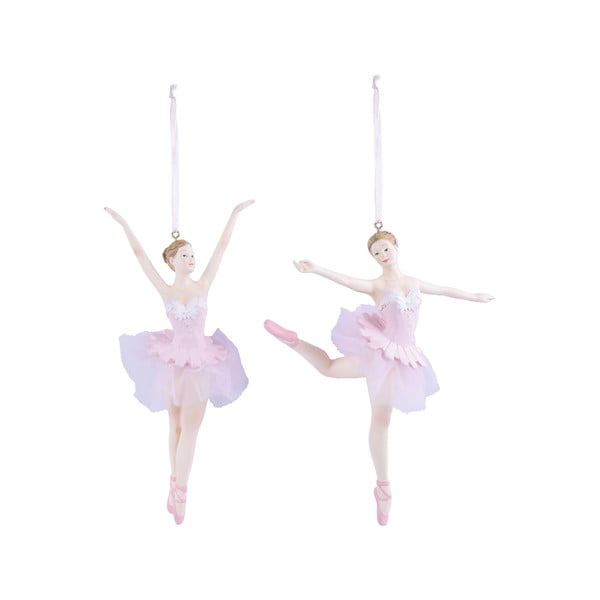 Set 2 ornamente suspendate în formă de balerină Ego Dekor