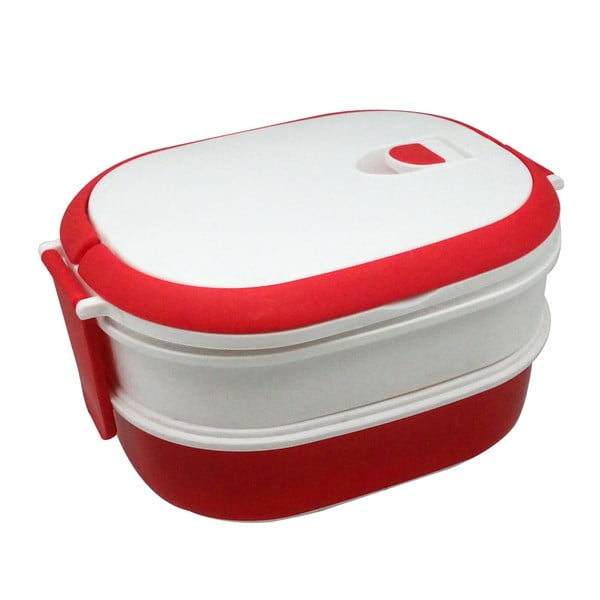 Cutie pentru gustare Jocca Lunchbox, alb - roșu