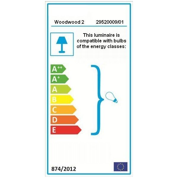 Lampadar cu structură din lemn Woodman Floor, alb-image-1