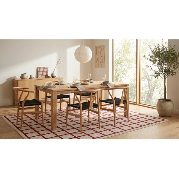 Covor roșu/bej 160x230 cm Picnic – ESTE-image-3