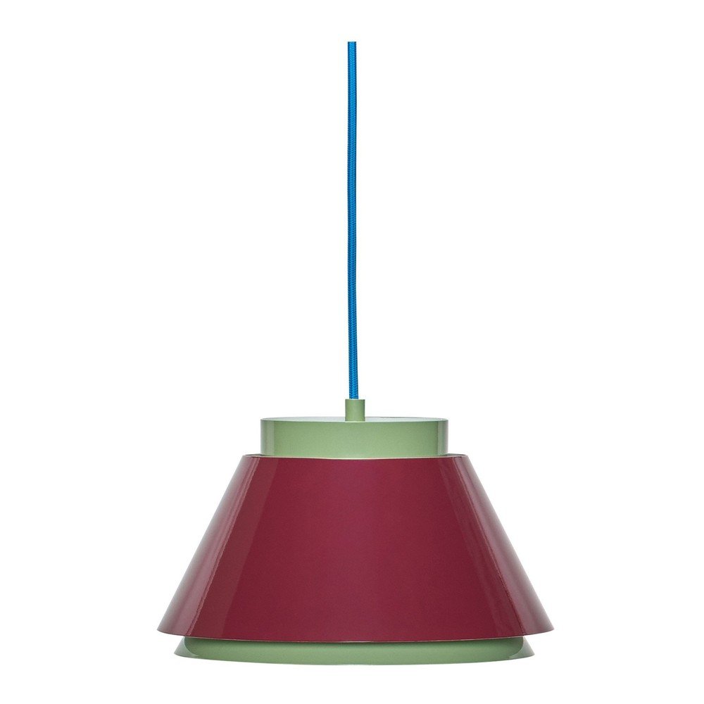 Lustră roșie/verde din metal ø 25 cm Remi – Hübsch