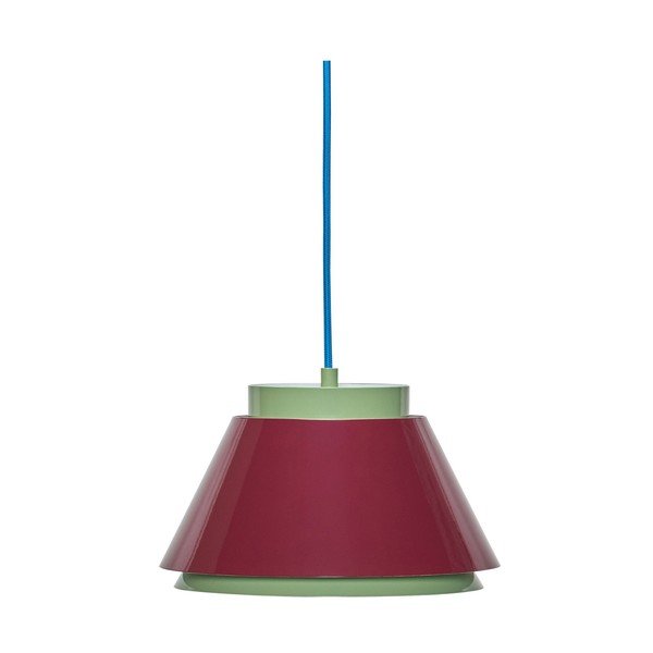 Lustră roșie/verde din metal ø 25 cm Remi – Hübsch
