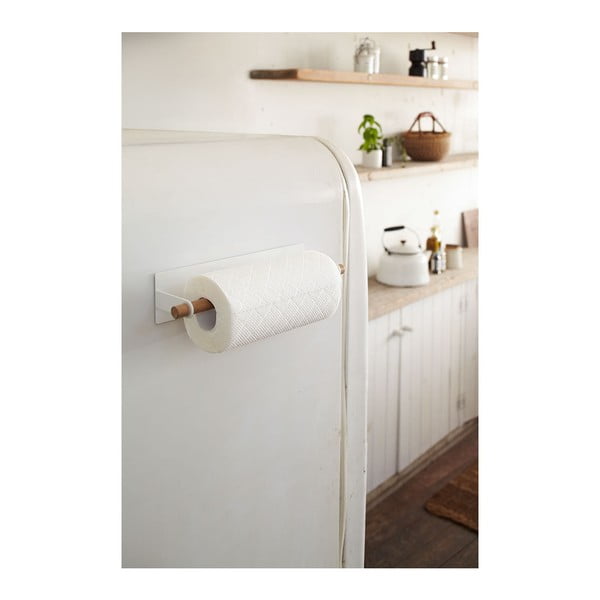 Suport magnetic pentru prosoape de bucătărie YAMAZAKI Tosca, alb-image-1