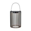 Felinar cu LED negru solar/cu USB (înălțime 54 cm) pentru exterior Cavia – Markslöjd