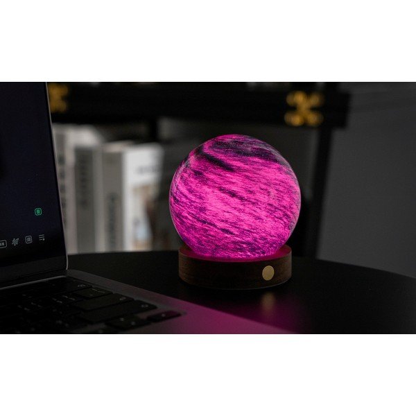 Decorațiune luminoasă maro închis/în culoare naturală închisă cu USB ø 8 cm Stellar Ocean – Gingko-image-4