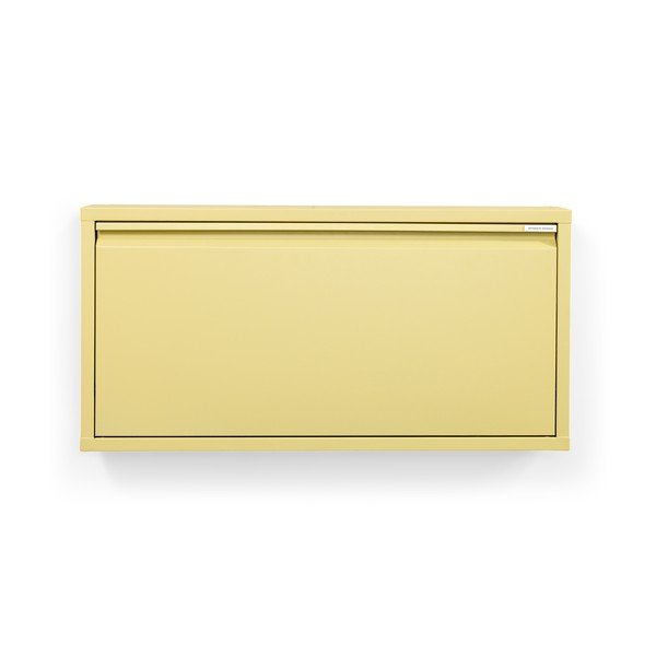 Pantofar galben deschis cu deschidere înclinată/suspendat din oțel 75x37,5x12,5 cm Billy – Spinder Design-image-4