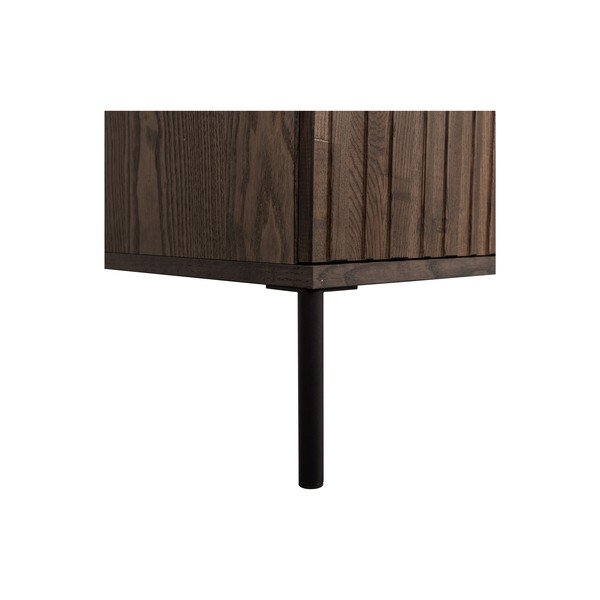 Comodă TV maro cu aspect de lemn de frasin 100x56x44 cm Gravure – WOOOD-image-4