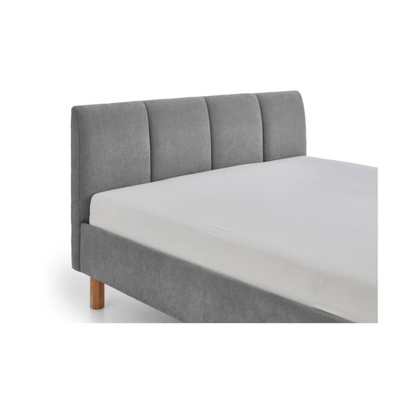 Pat gri tapițat fără somieră 120x200 cm Joker – Meise Möbel-image-4