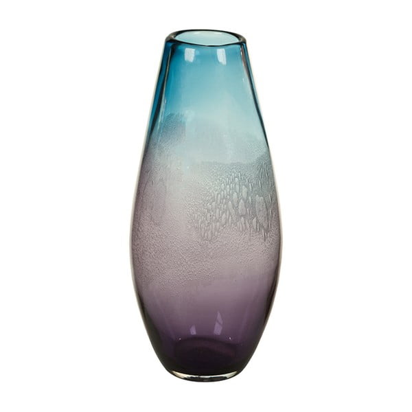 Vază decorativă din cristal Santiago Pons Ryde, Ø 20 cm, albastru 