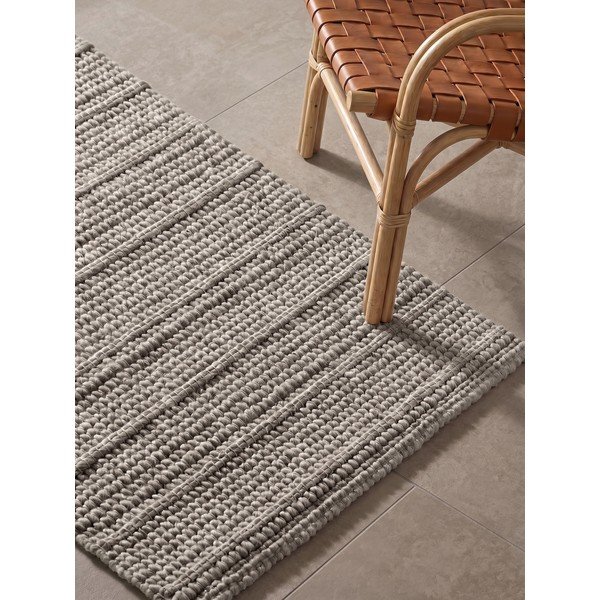 Covor tip traversă gri țesut manual din lână 80x250 cm Camden Parker – Ted Baker-image-2